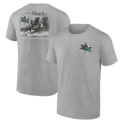 San Jose Sharks Glory Skates T-Shirt - Heather Gray | US 202742592