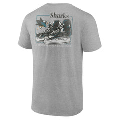 San Jose Sharks Glory Skates T-Shirt - Heather Gray | US 202742592