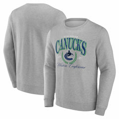 Vancouver Canucks Reign Supreme Pullover Sweatshirt - Gray | US 202742625