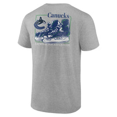 Vancouver Canucks Glory Skates T-Shirt - Heather Gray | US 202742626