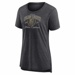 Vegas Golden Knights Women's Reign Supreme Tri-Blend T-Shirt - Gray | US 202742630