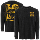 Los Angeles Lakers Sportiqe Men's Bono Long Sleeve T-Shirt Black