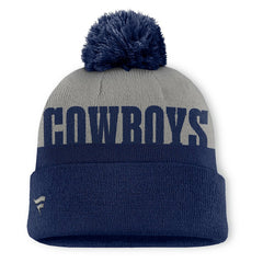 Dallas Cowboys Punter Cuffed Knit Hat with Pom - Navy Hats