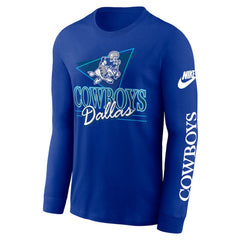 Dallas Cowboys Rewind Long Sleeve T-Shirt - Royal T-shirts