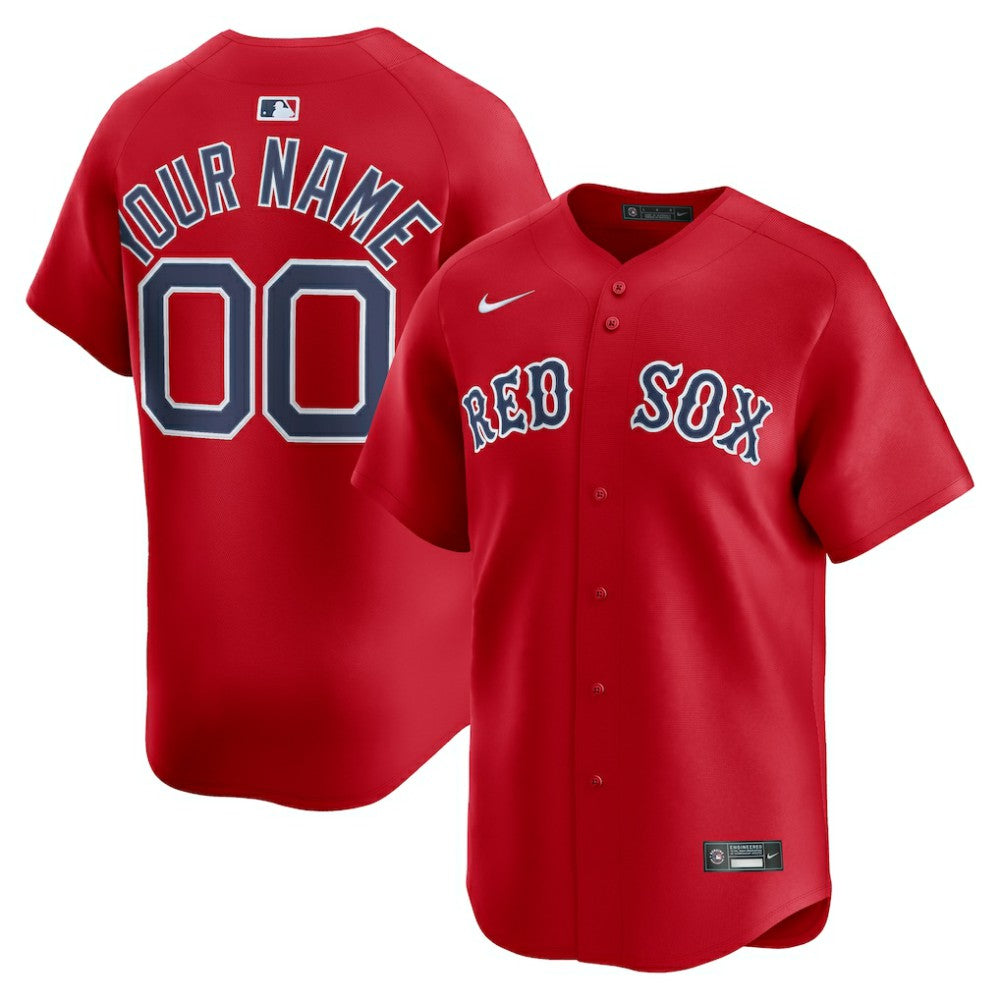 Boston Red Sox Nike Alternate Limited Custom Jersey - Red Jerseys