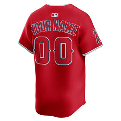 Los Angeles Angels Nike Alternate Limited Custom Jersey - Red Jerseys