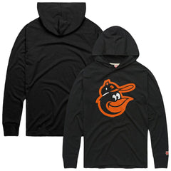 Baltimore Orioles Homage Lightweight Raglan Tri-Blend Pullover Hoodie - Charcoal Hoodies