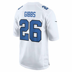 Jahmyr Gibbs Detroit Lions Tundra Fashion Game Jersey - White Jerseys