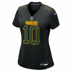 Jordan Love Green Bay Packers Women's Fashion Game Jersey - Black Jerseys