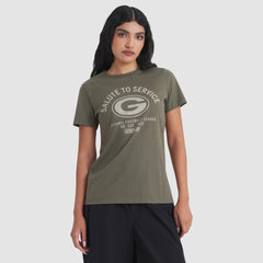 Green Bay Packers Women's 2025 Salute to Service Sideline T-Shirt - Olive T-shirts