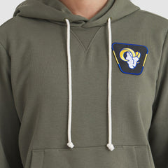 Los Angeles Rams Women's 2025 Salute to Service Sideline Standard Issue Dri-FIT Hoodie - Olive Hoodies