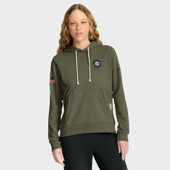 Miami Dolphins Women's 2025 Salute to Service Sideline Standard Issue Dri-FIT Hoodie - Olive Hoodies