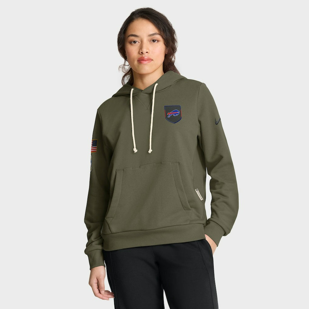 Buffalo Bills Women's 2025 Salute to Service Sideline Standard Issue Dri-FIT Hoodie - Olive Hoodies