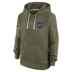 Buffalo Bills Women's 2025 Salute to Service Sideline Standard Issue Dri-FIT Hoodie - Olive Hoodies
