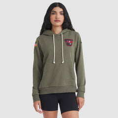 Tampa Bay Buccaneers Women's 2025 Salute to Service Sideline Standard Issue Dri-FIT Hoodie - Olive Hoodies