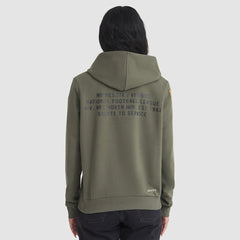 Minnesota Vikings Women's 2025 Salute to Service Sideline Standard Issue Dri-FIT Hoodie - Olive Hoodies