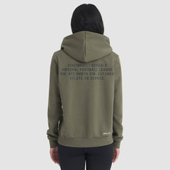 Cincinnati Bengals Women's 2025 Salute to Service Sideline Standard Issue Dri-FIT Hoodie - Olive Hoodies