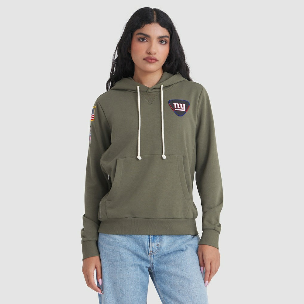 New York Giants Women's 2025 Salute to Service Sideline Standard Issue Dri-FIT Hoodie - Olive Hoodies