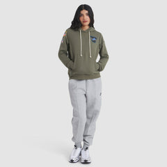Detroit Lions Women's 2025 Salute to Service Sideline Standard Issue Dri-FIT Hoodie - Olive Hoodies