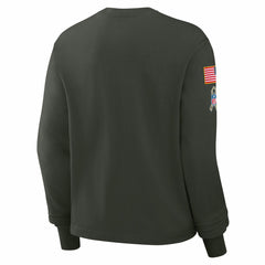 Green Bay Packers Women's 2025 Salute to Service Sideline Dri-FIT Long Sleeve T-Shirt - Dark Green T-shirts