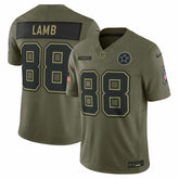 CeeDee Lamb Dallas Cowboys 2025 Salute to Service Limited Jersey - Olive Jerseys