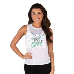 Dallas Stars Concepts Sport Women's Infuse Knit Tank Top - White | US 202754338