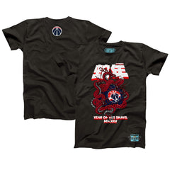 Washington Wizards NBALab x Hyperfly Unisex Year of the Snake Lunar New Year Collection T-Shirt Heather Black