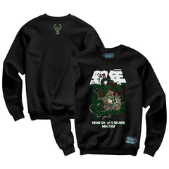 Milwaukee Bucks NBALab x Hyperfly Unisex Year of the Snake Lunar New Year Collection Sweatshirt Black