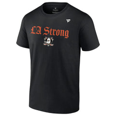 Anaheim Ducks Fanatics Unisex LA Strong T-Shirt - Black | US 202756572