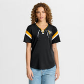 Pittsburgh Penguins Fanatics Women's Offside Athena T-Shirt - Black | US 202756706