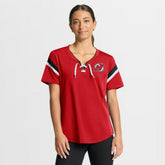 New Jersey Devils Fanatics Women's Offside Athena T-Shirt - Red | US 202756712