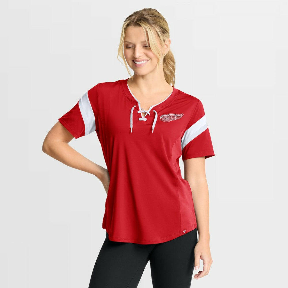 Detroit Red Wings Fanatics Women's Offside Athena T-Shirt - Red | US 202756714