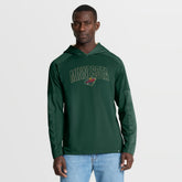 Minnesota Wild Fanatics Penalty Shot Long Sleeve Hoodie T-Shirt - Green | US 202756724