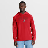 New Jersey Devils Fanatics Penalty Shot Long Sleeve Hoodie T-Shirt - Red | US 202756728