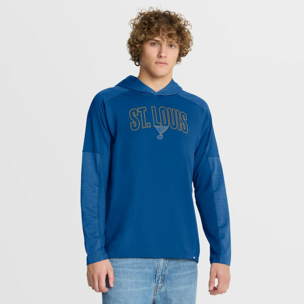 St. Louis Blues Fanatics Penalty Shot Long Sleeve Hoodie T-Shirt - Blue | US 202756739