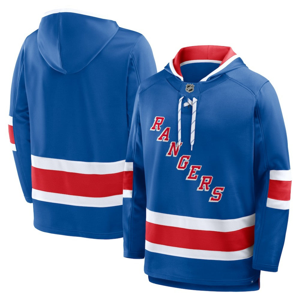 New York Rangers Fanatics Prime Time Fleece Hoodie - Blue | US 202756776