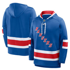 New York Rangers Fanatics Prime Time Fleece Hoodie - Blue | US 202756776