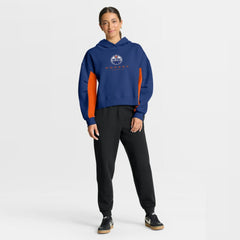 Edmonton Oilers Fanatics Women's Back Check Boxy Hoodie - Royal | US 202756865