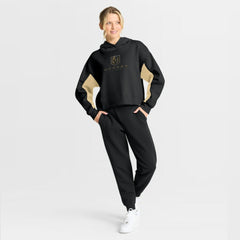 Vegas Golden Knights Fanatics Women's Back Check Boxy Hoodie - Black | US 202756869