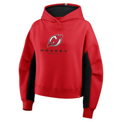 New Jersey Devils Fanatics Women's Back Check Boxy Hoodie - Red | US 202756870