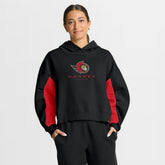 Ottawa Senators Fanatics Women's Back Check Boxy Hoodie - Black | US 202756872