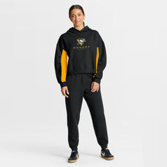 Pittsburgh Penguins Fanatics Women's Back Check Boxy Hoodie - Black | US 202756874