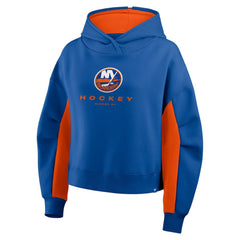 New York Islanders Fanatics Women's Back Check Boxy Hoodie - Royal | US 202756880