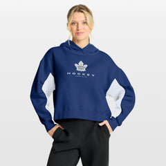 Toronto Maple Leafs Fanatics Women's Back Check Boxy Hoodie - Blue | US 202756882