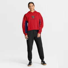 Florida Panthers Fanatics Women's Back Check Boxy Hoodie - Red | US 202756885