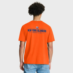 New York Islanders Fanatics Crash The Net Legacy T-Shirt - Orange | US 202757002