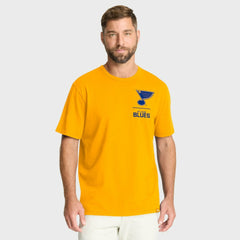 St. Louis Blues Fanatics Crash The Net Legacy T-Shirt - Gold | US 202757006