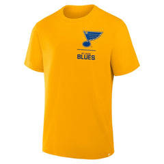 St. Louis Blues Fanatics Crash The Net Legacy T-Shirt - Gold | US 202757006