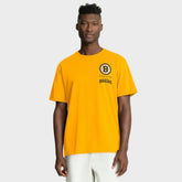 Boston Bruins Fanatics Crash The Net Legacy T-Shirt - Gold | US 202757009