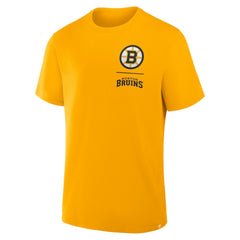 Boston Bruins Fanatics Crash The Net Legacy T-Shirt - Gold | US 202757009